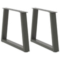 Salontafelpoten 2 st V-vormig 70x(42-43,3) cm staal antraciet