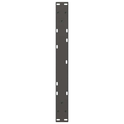 Eettafelpoten 2 st V-vormig 70x(42-43,3) cm staal antraciet