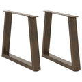 Salontafelpoten 2 st V-vormig 70x(42-43,3) cm staal naturel