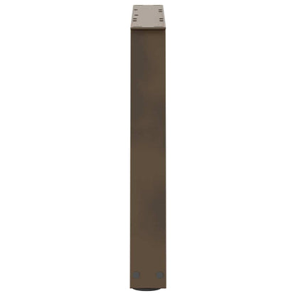 Eettafelpoten 2 st V-vormig 70x(42-43,3) cm staal naturel