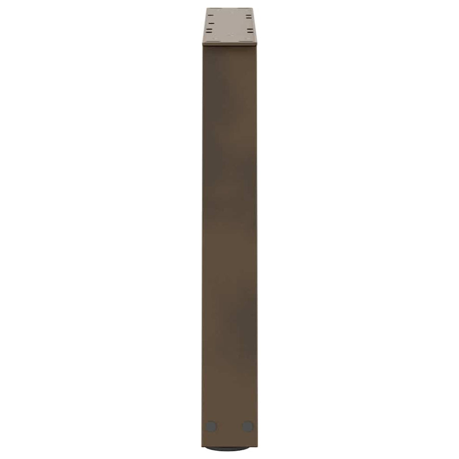 Eettafelpoten 2 st V-vormig 70x(42-43,3) cm staal naturel