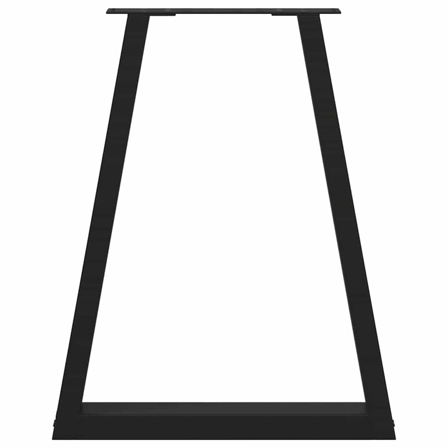 Salontafelpoten 2 st V-vormig 50x(72-73) cm staal zwart