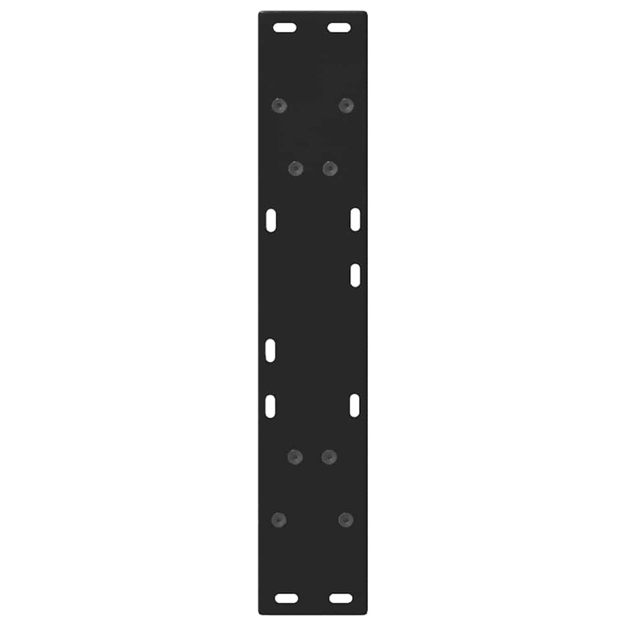 Salontafelpoten 2 st V-vormig 50x(72-73) cm staal zwart