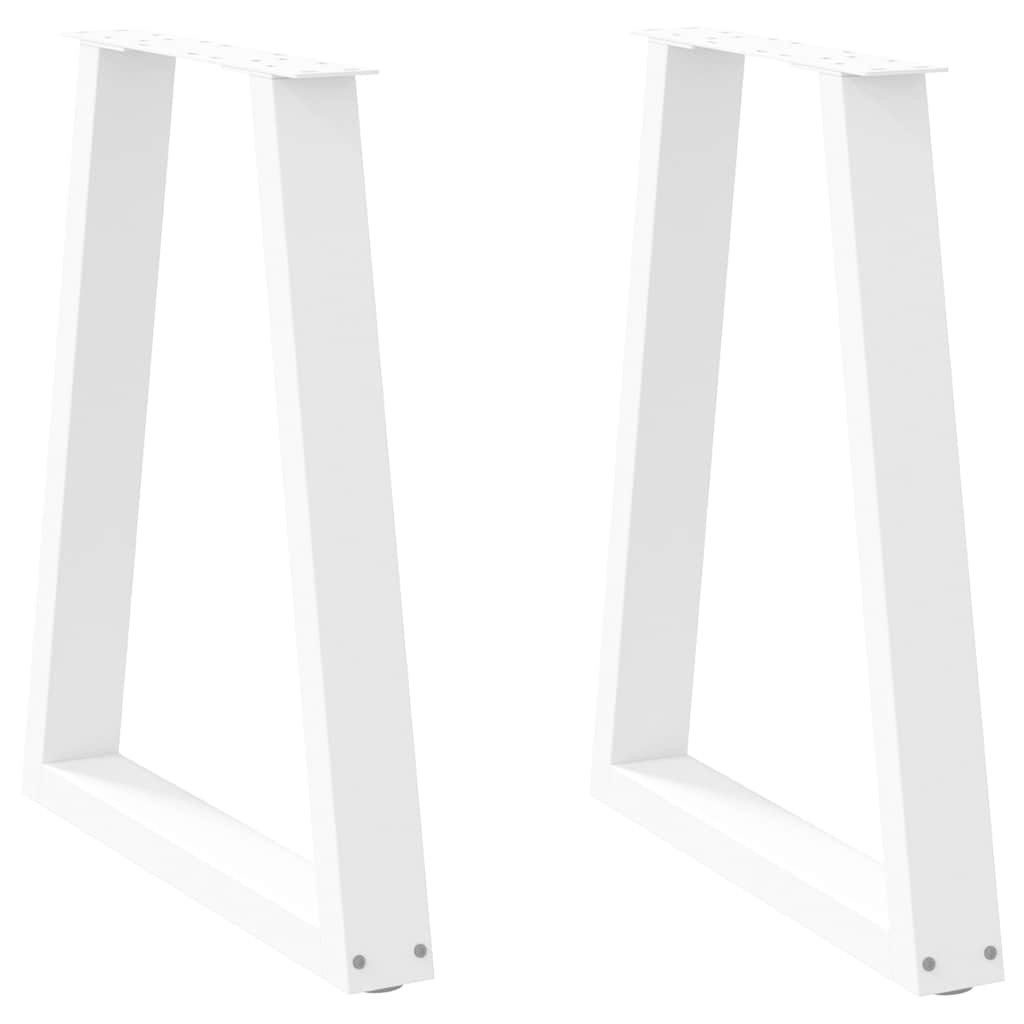 Eettafelpoten V-Vormig 50X(72-73,3) Cm Staal Wit 50 x (72-73) cm