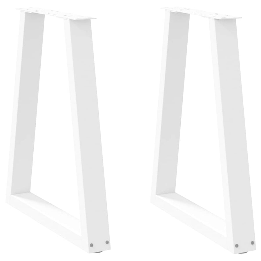 Eettafelpoten V-Vormig 50X(72-73,3) Cm Staal Wit 50 x (72-73) cm