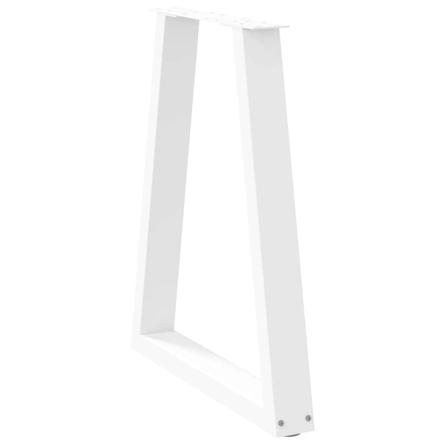 Eettafelpoten V-Vormig 50X(72-73,3) Cm Staal Wit 50 x (72-73) cm