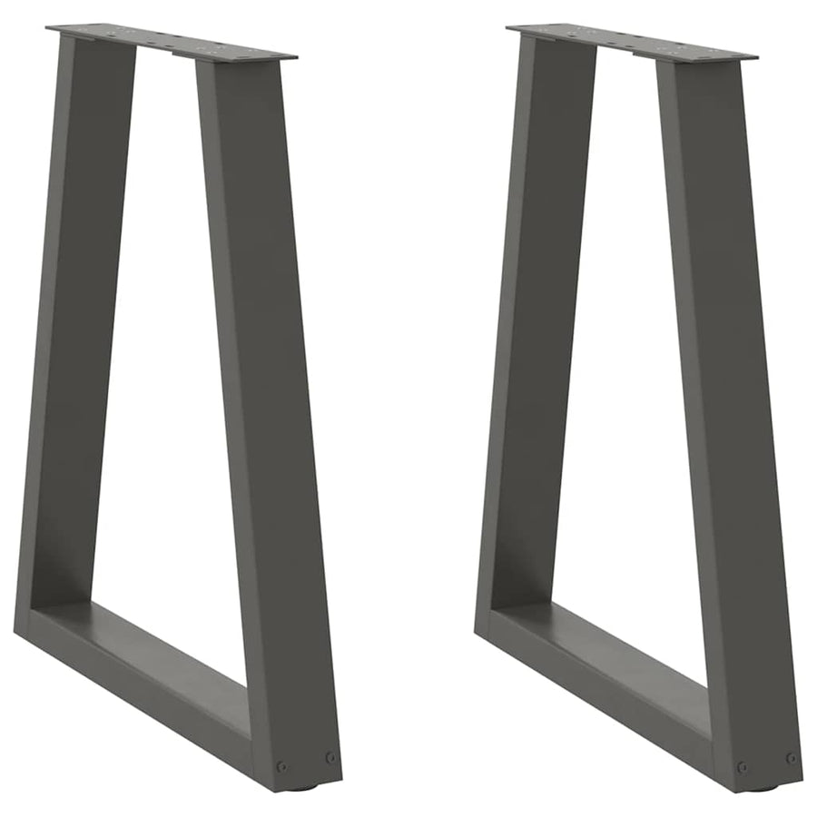 Eettafelpoten V-Vormig 50X(72-73,3) Cm Staal Antraciet 50 x (72-73) cm