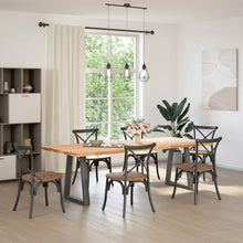 Eettafelpoten V-Vormig 50X(72-73,3) Cm Staal Antraciet 50 x (72-73) cm