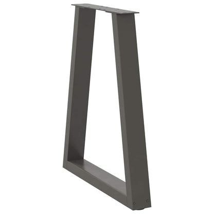 Eettafelpoten V-Vormig 50X(72-73,3) Cm Staal Antraciet 50 x (72-73) cm