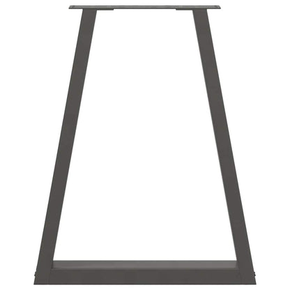 Eettafelpoten V-Vormig 50X(72-73,3) Cm Staal Antraciet 50 x (72-73) cm