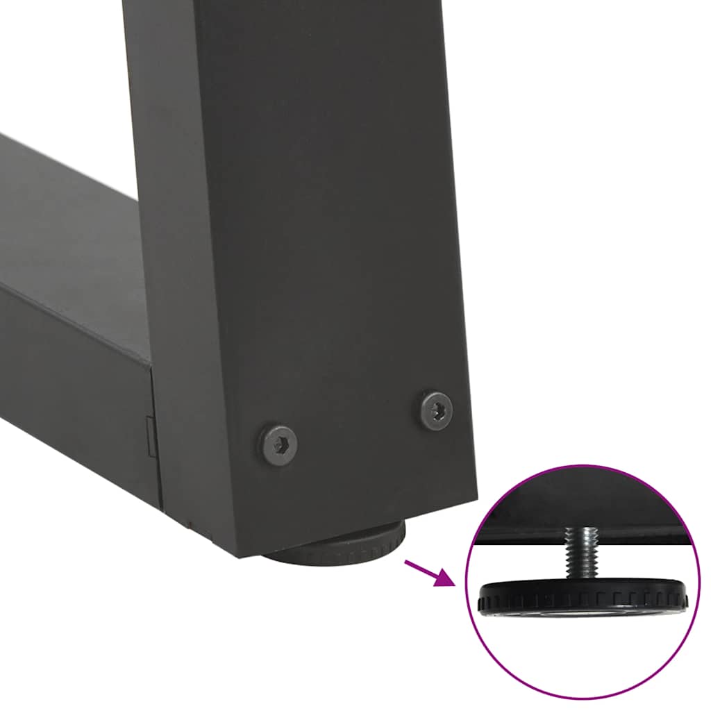 Eettafelpoten V-Vormig 50X(72-73,3) Cm Staal Antraciet 50 x (72-73) cm
