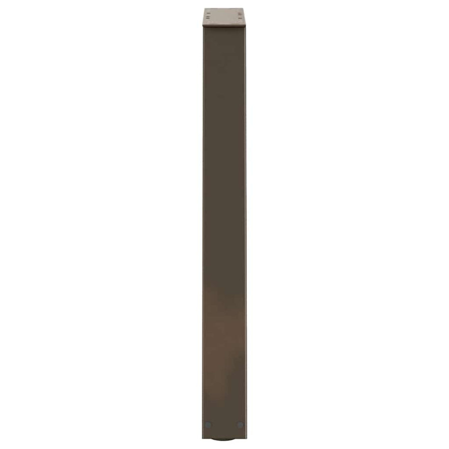 Eettafelpoten 2 st V-vormig 50x(72-73,3) cm staal naturel