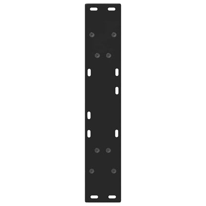 Salontafelpoten 2 st V-vormig 60x(72-73) cm staal zwart