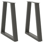 Tafelpoten 2 st V-vormig 60x72 cm staal antraciet