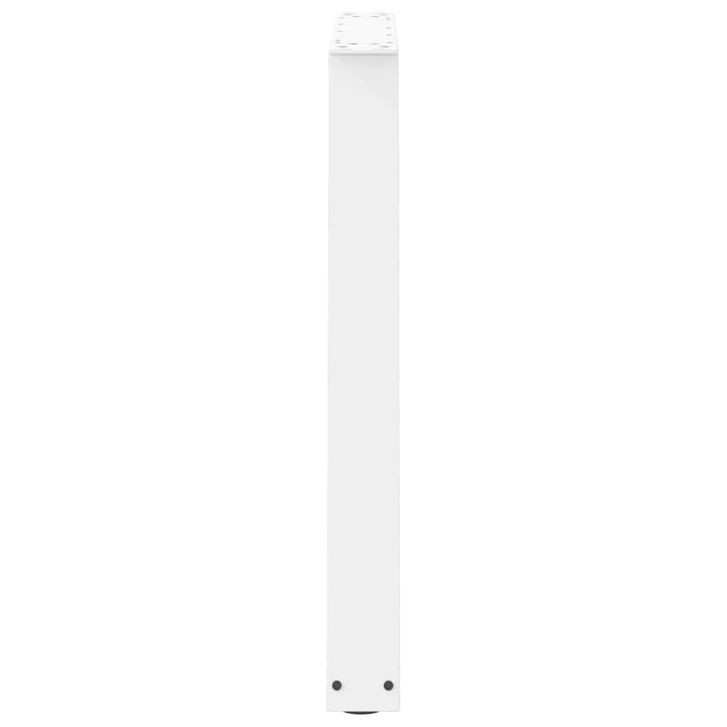 Eettafelpoten V-Vormig 70X(72-73,3) Cm Staal Wit 70 x (72-73.3) cm