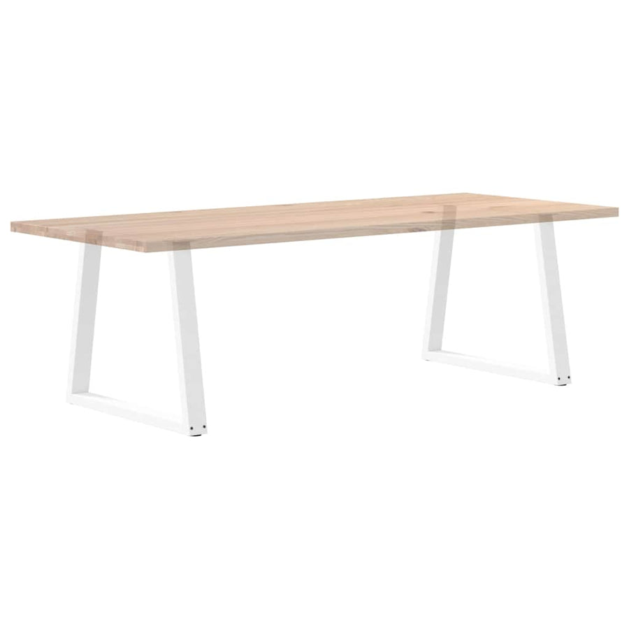 Eettafelpoten V-Vormig 70X(72-73,3) Cm Staal Wit 70 x (72-73.3) cm