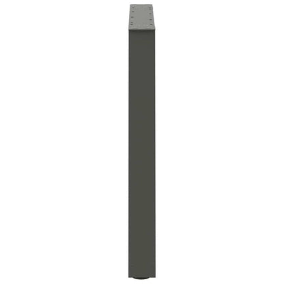 Eettafelpoten 2 st V-vormig 70x(72-73,3) cm staal antraciet