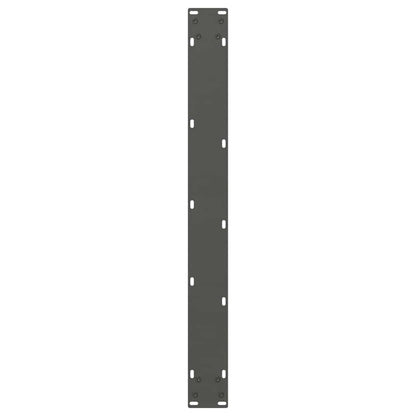 Eettafelpoten 2 st V-vormig 70x(72-73,3) cm staal antraciet