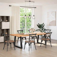 Eettafelpoten 2 st V-vormig 80x(72-73,3) cm staal zwart