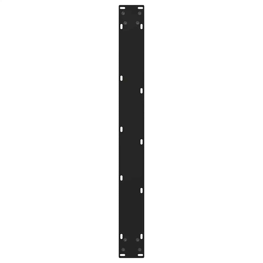 Eettafelpoten 2 st V-vormig 80x(72-73,3) cm staal zwart
