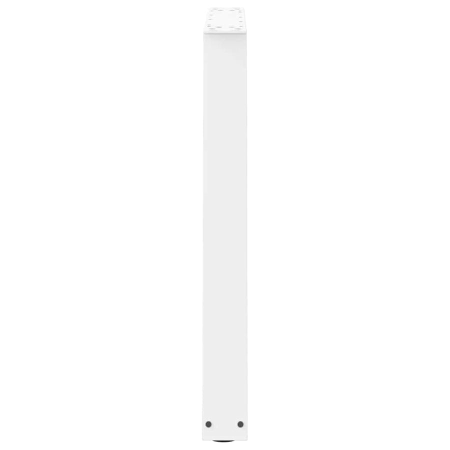Eettafelpoten V-Vormig 80X(72-73,3) Cm Staal Wit 80 x (72-73.3) cm