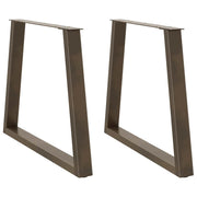 Eettafelpoten 2 st V-vormig 80x72-73,3 cm staal