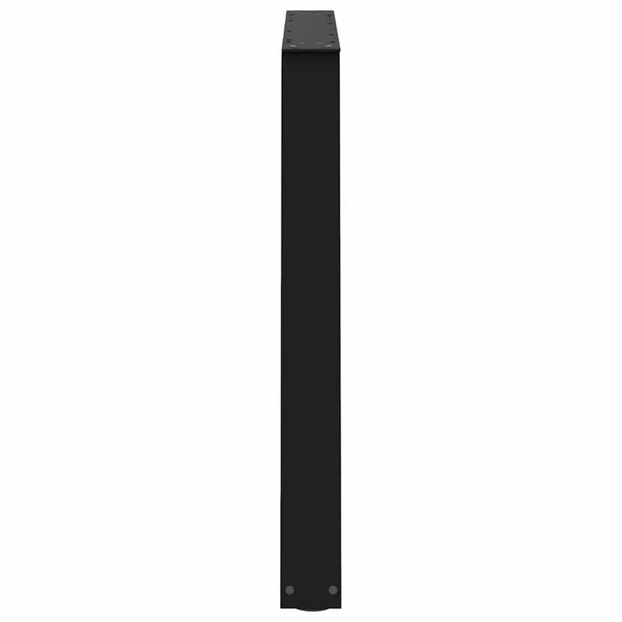 Eettafelpoten 2 st V-vormig 90x(72-73,3) cm staal zwart