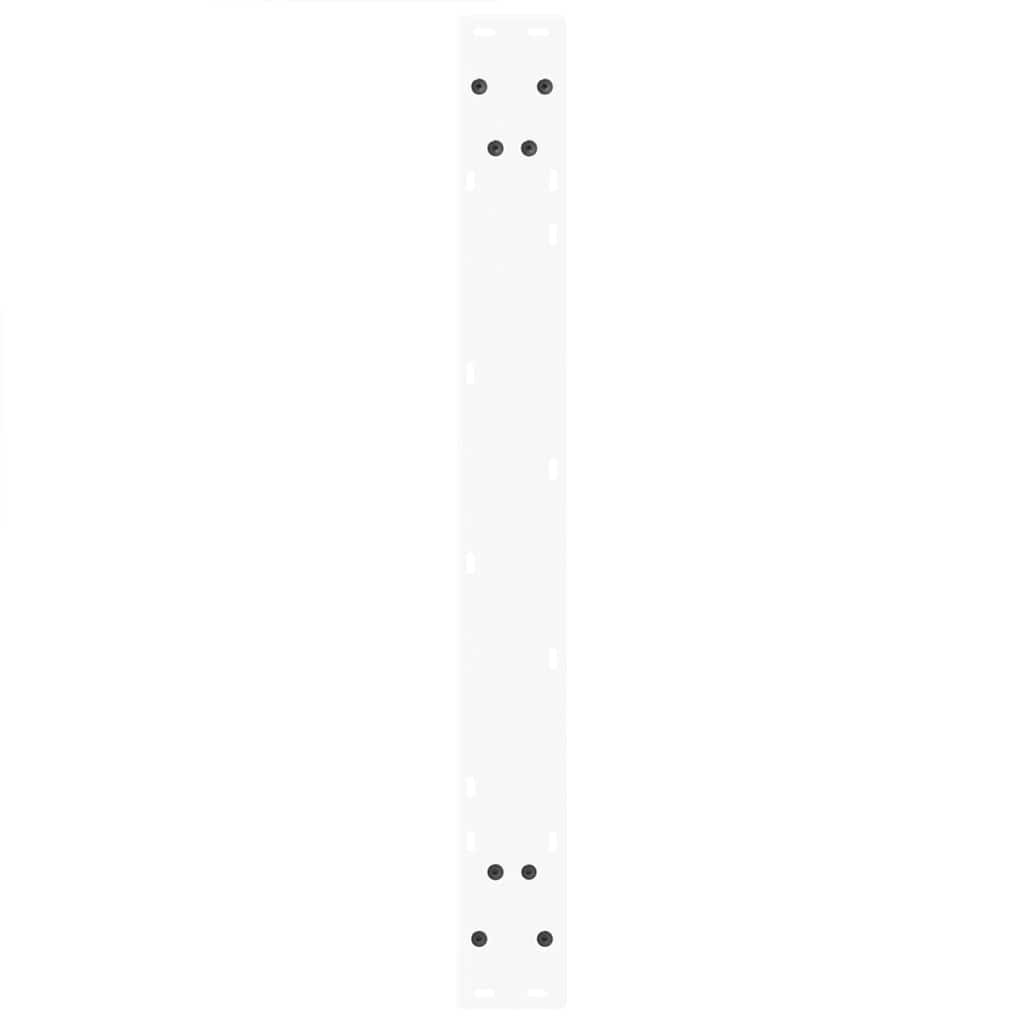Eettafelpoten 2 St V-Vormig 90X(72-73,3) Cm Staal Wit Zwart