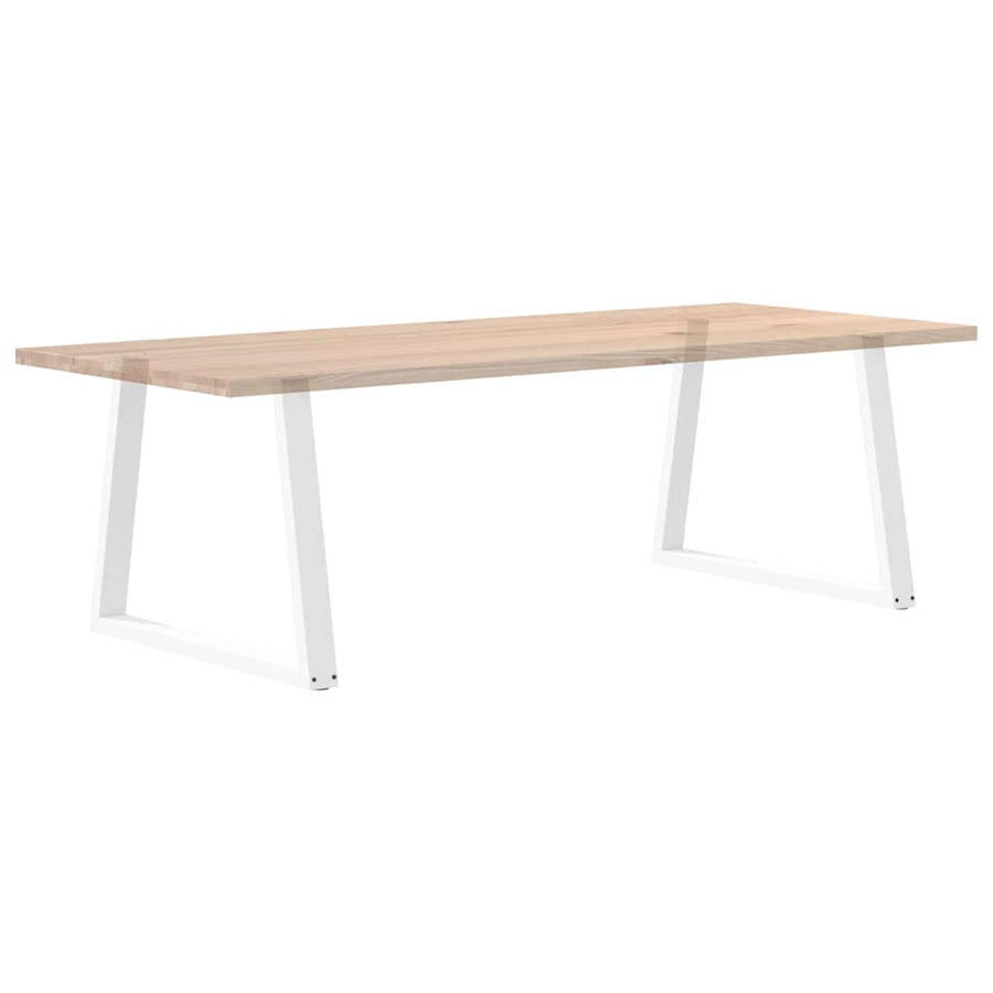 Eettafelpoten 2 St V-Vormig 90X(72-73,3) Cm Staal Wit Zwart