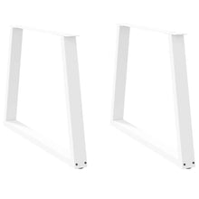 Eettafelpoten V-Vormig 100X(72-73,3) Cm Staal Wit 100 x (72-73.3) cm