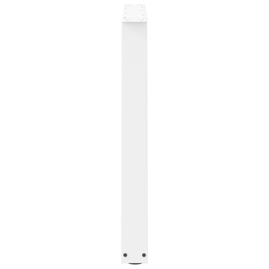 Eettafelpoten V-Vormig 100X(72-73,3) Cm Staal Wit 100 x (72-73.3) cm