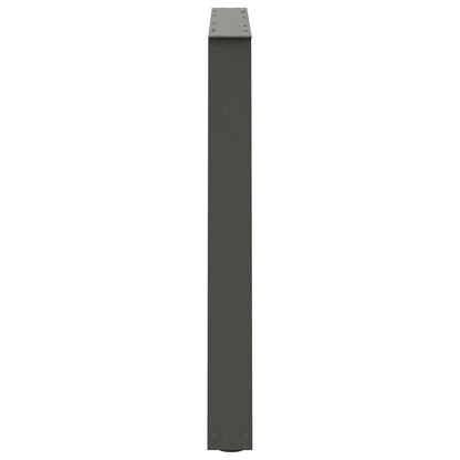 Eettafelpoten 2 st V-vormig 100x(72-73,3) cm staal antraciet