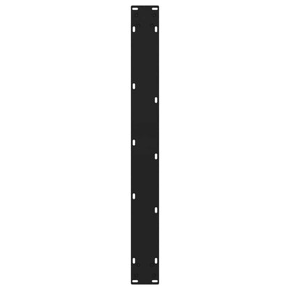 Eettafelpoten 3 st V-vormig 70x(72-73,3) cm staal zwart