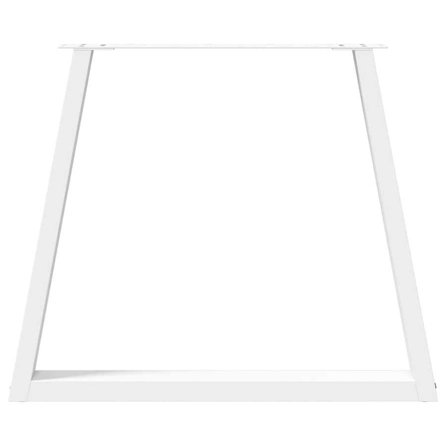 Eettafelpoten 3 st V-vormig 70x(72-73,3) cm staal wit