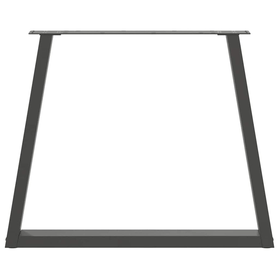 Eettafelpoten 3 st V-vormig 70x(72-73,3) cm staal antraciet