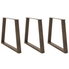 Eettafelpoten 3 st V-vormig 70x72-73,3 cm staal