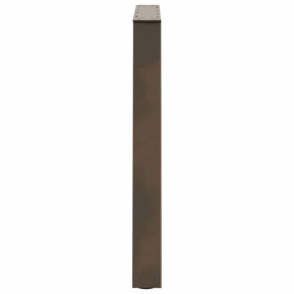 Eettafelpoten 3 st V-vormig 70x(72-73,3) cm staal naturel