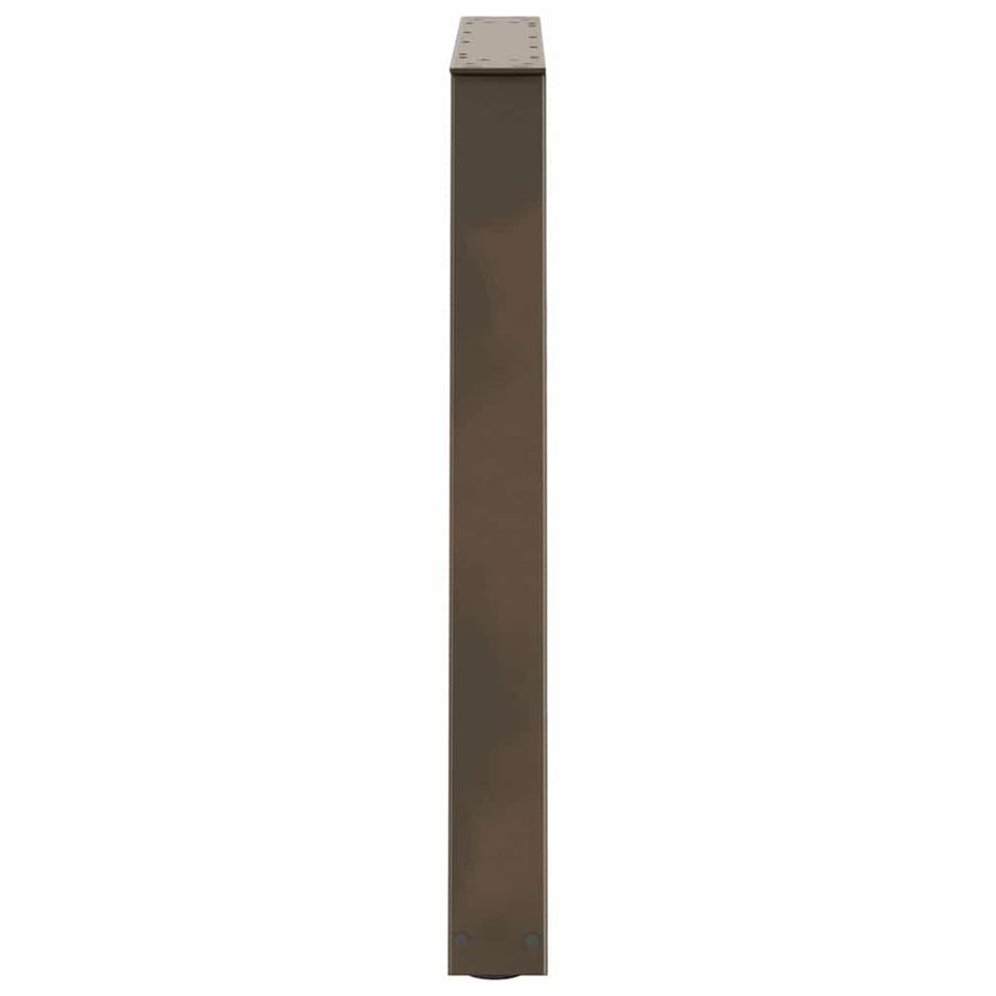 Eettafelpoten 3 st V-vormig 70x(72-73,3) cm staal naturel
