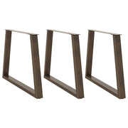 Eettafelpoten 3 st V-vormig 90 cm staal naturel