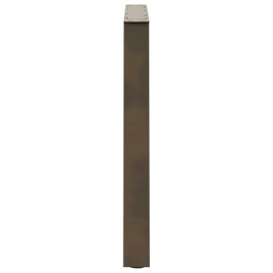 Eettafelpoten 3 st V-vormig 90x(72-73,3) cm staal naturel
