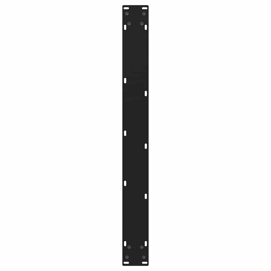 Eettafelpoten 3 st V-vormig 100x(72-73,3) cm staal zwart