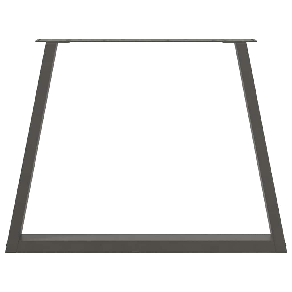 Eettafelpoten 3 st V-vormig 100x(72-73,3) cm staal antraciet
