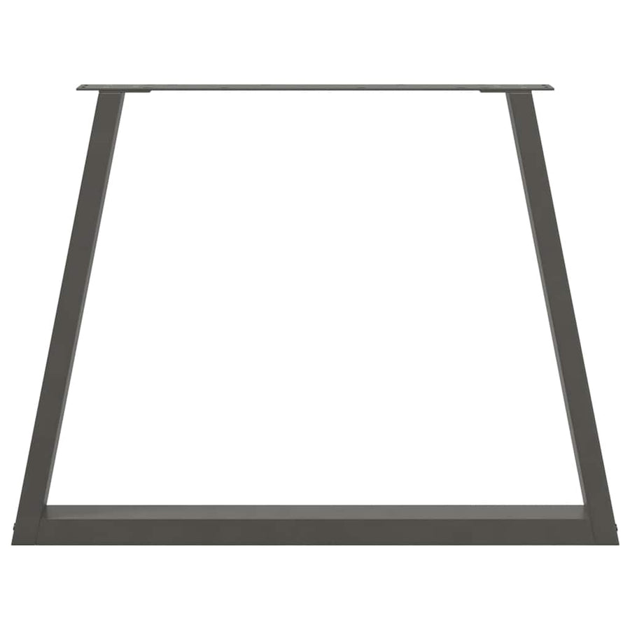 Eettafelpoten 3 st V-vormig 100x(72-73,3) cm staal antraciet