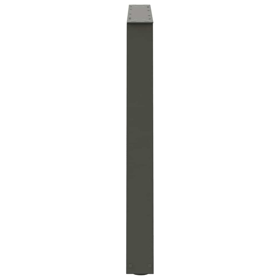 Eettafelpoten 3 st V-vormig 100x(72-73,3) cm staal antraciet