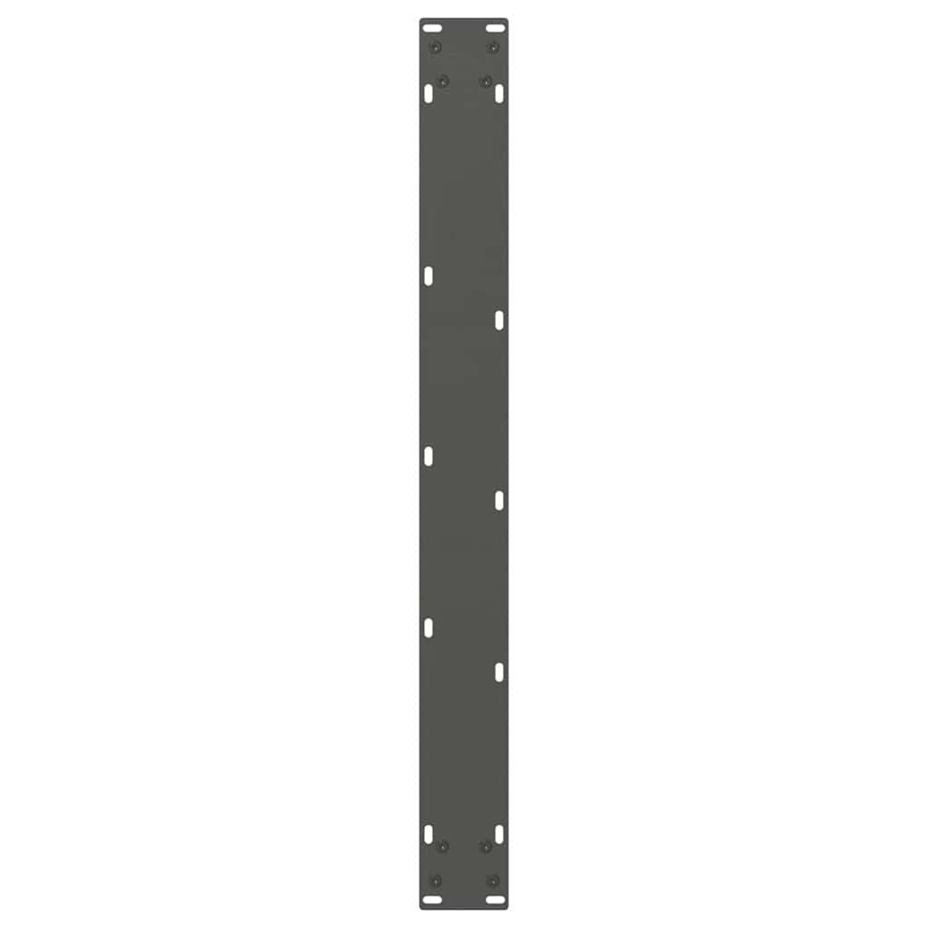 Eettafelpoten 3 st V-vormig 100x(72-73,3) cm staal antraciet