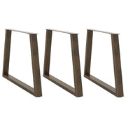 Eettafelpoten 3 st V-vorm 100x72-73,3 cm staal