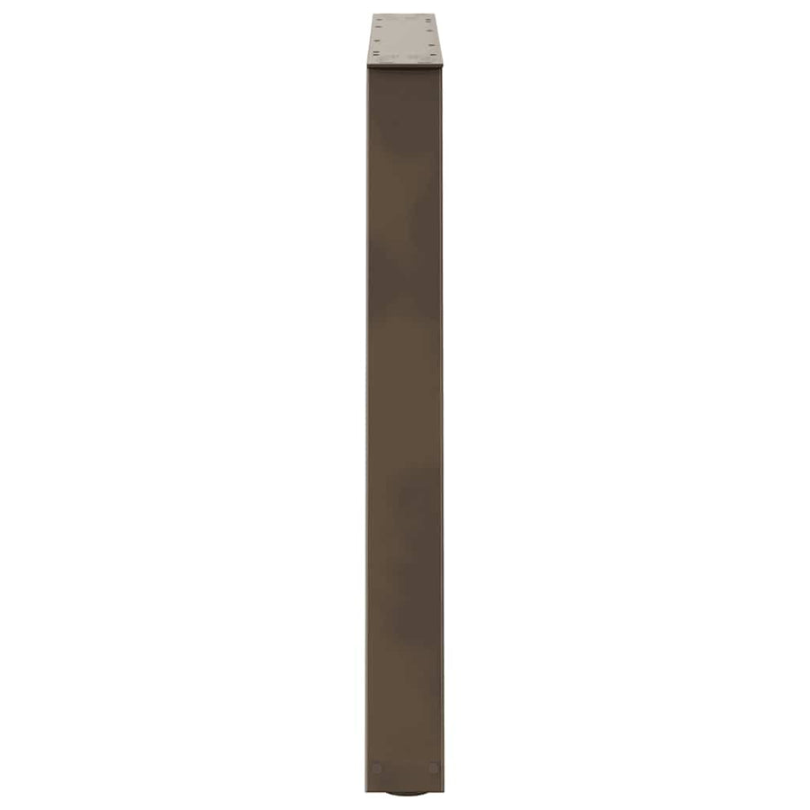 Eettafelpoten 3 st V-vormig 100x(72-73,3) cm staal naturel