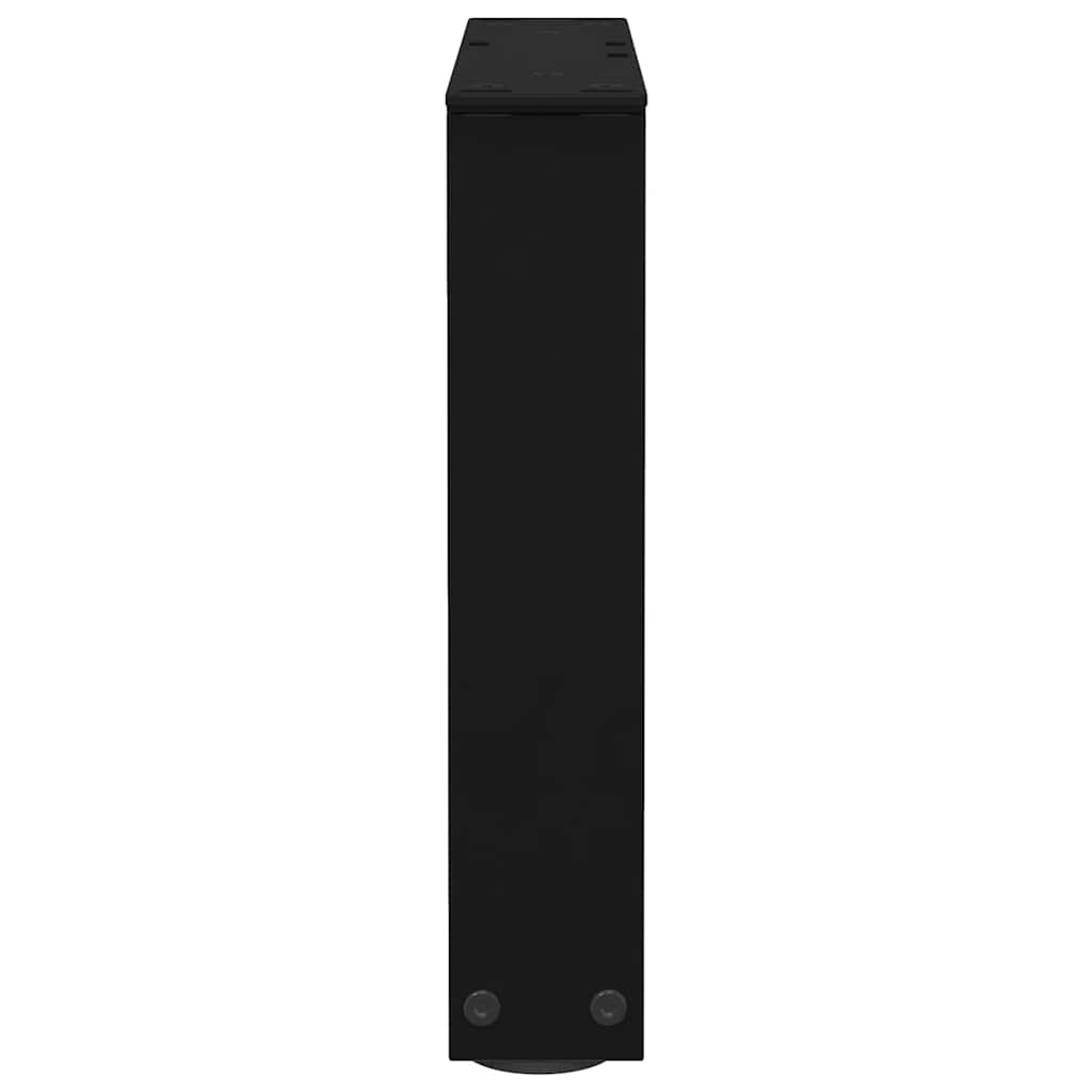 Eettafelpoten 2 st V-vormig 30x(30-31,3) cm staal zwart