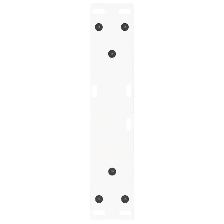Eettafelpoten 2 st V-vormig 30x(30-31,3) cm staal wit