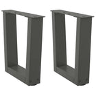 Coffee table legs 2 pcs V-shaped 30x(30-31.3) cm steel anthracite